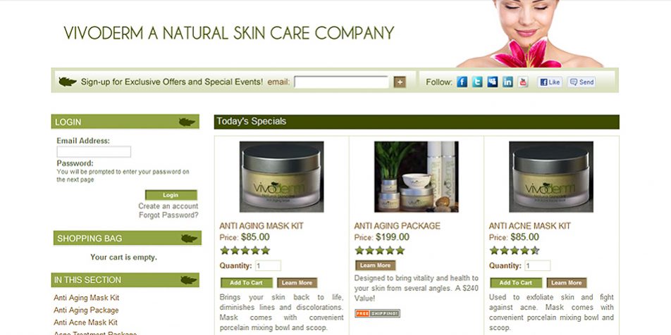  | Business Consulting Firm Is Hired By Vivoderm To Develop a Series of Websites Image Name 