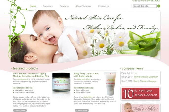  | Mom’s Skincare Website Image Name 