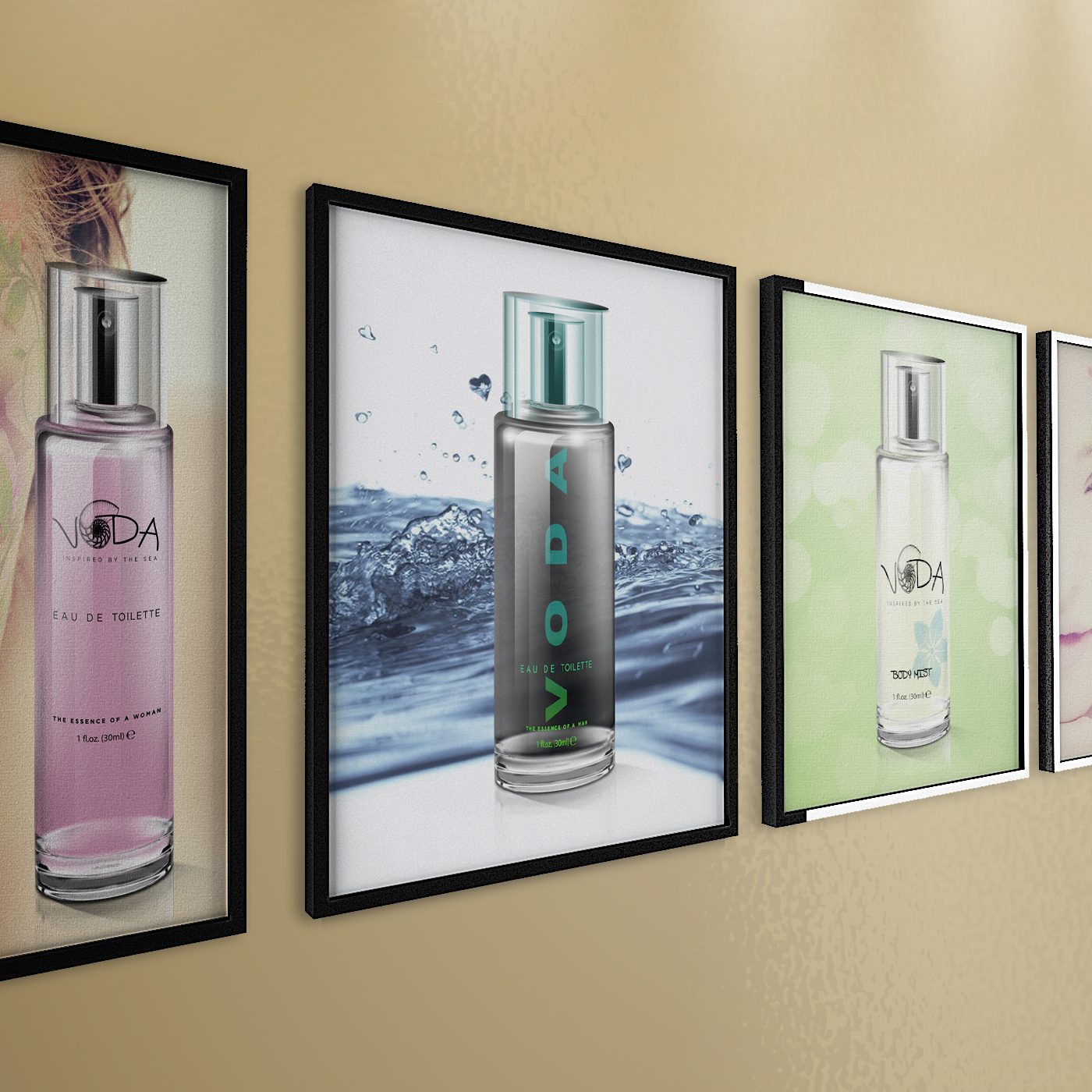 | Print Advertising Design VODA Skincare Posters Image Name | Print Advertising Design VODA Skincare Posters Image Name