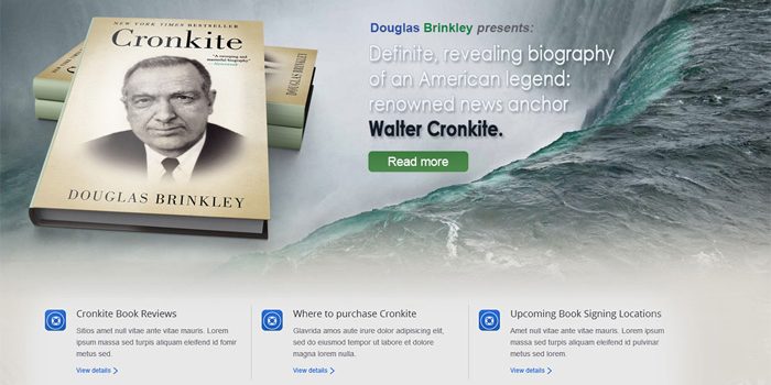 douglas-brinkley-website | The Benefits And Advantages Of Quality Website Design For Authors And Book Sales Image Name