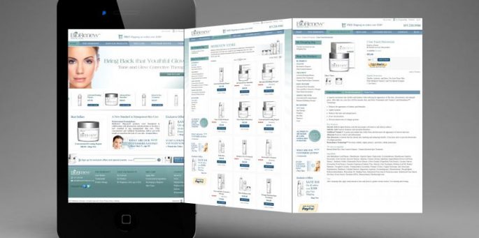 Skin Care Website Design