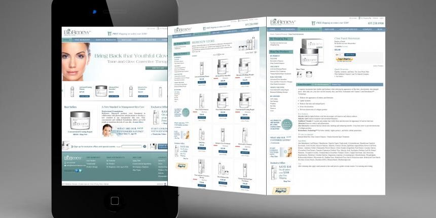 Skin Care Website Design