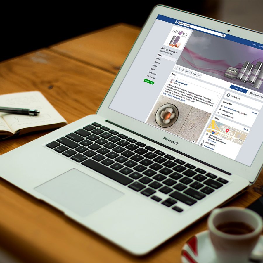 Genovo Skincare Social Media