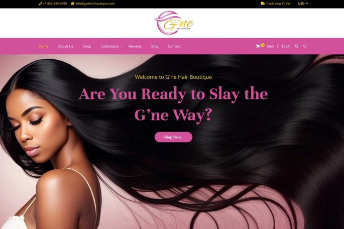  | G’ne Hair Boutique Website Image Name 