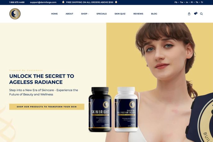  | DermForge Skincare Website Image Name 