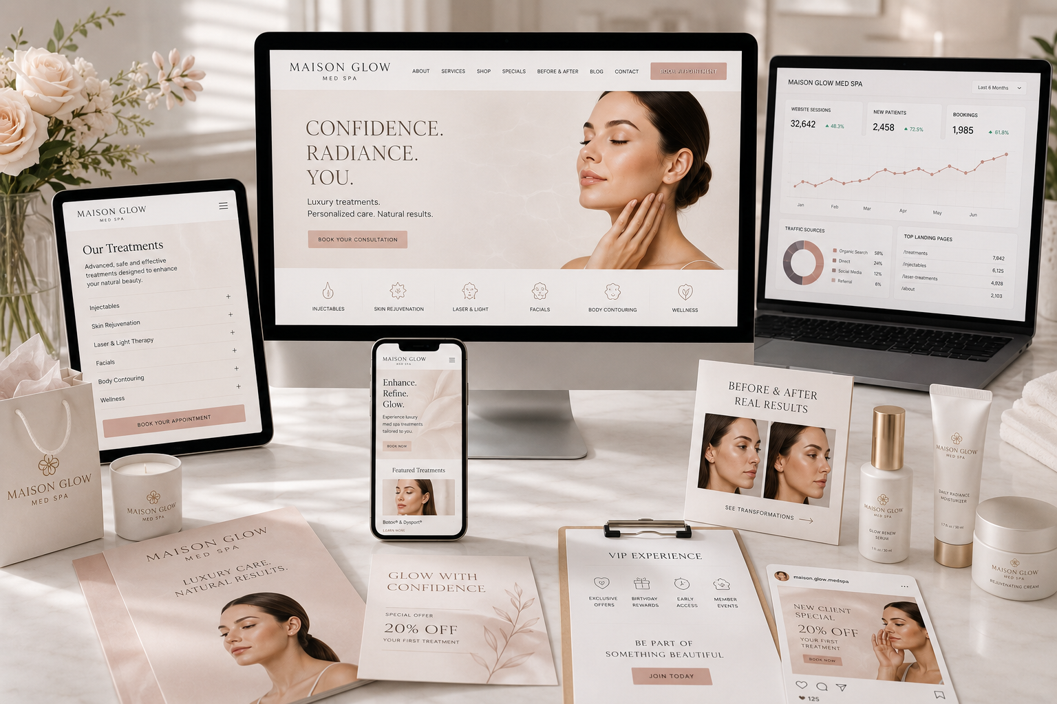 Maison Glow Med Spa Client