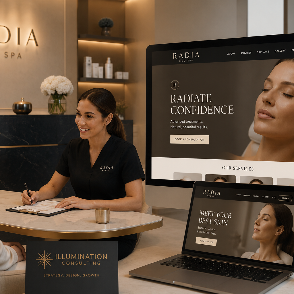 Radia Med Spa Client by Illumination Consulting