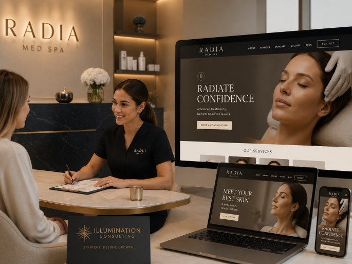 Radia Med Spa Client by Illumination Consulting