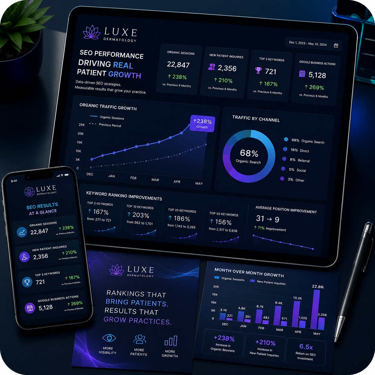 SEO Aesthetic Clinic Services Client Luxe Dermatology SEO Aesthetic Clinic Services Client Luxe Dermatology