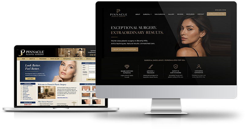 |Before and AfterAesthetic Clinic Website Design By Illumination Consulting