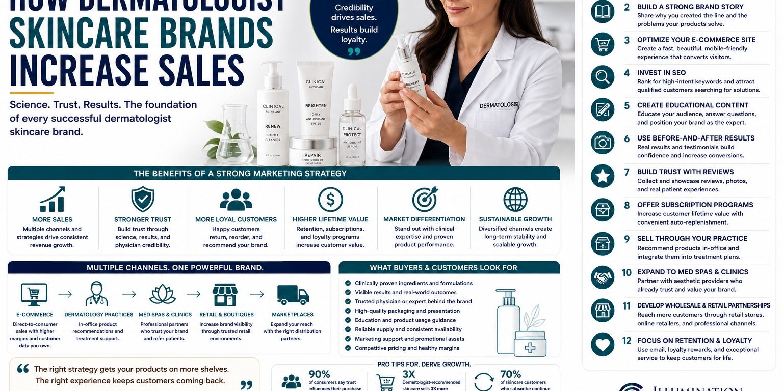 How Dermatologist Skincare Brands Increase Sales
