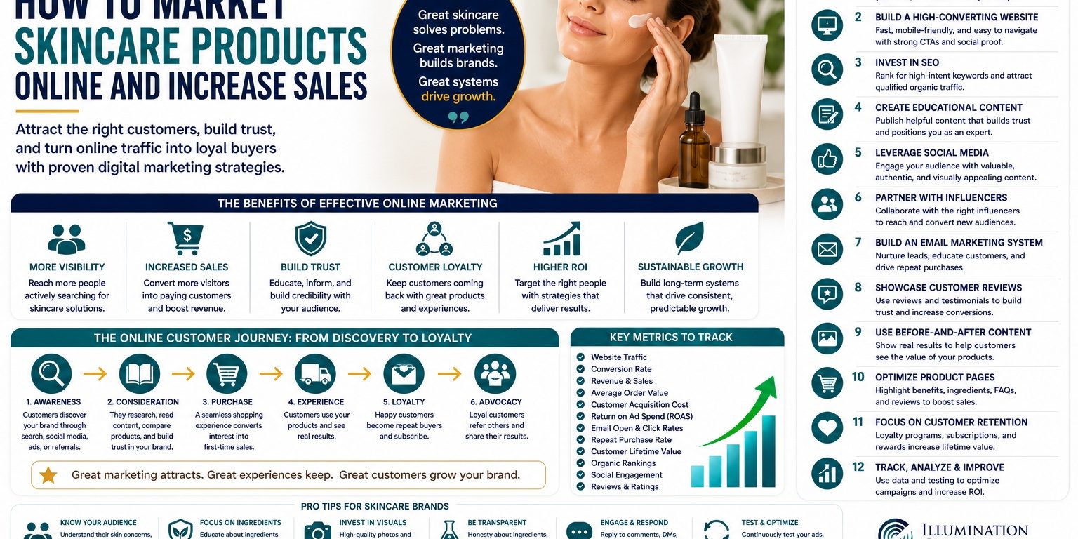 How to Market Skincare Products Online and Increase Sales