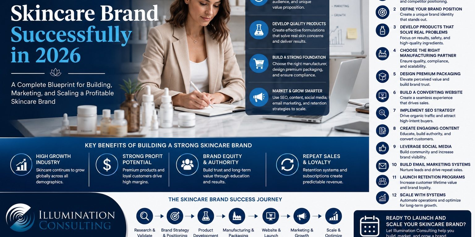 How to Start a Skincare Brand Successfully in 2026