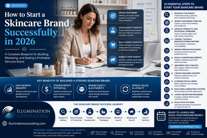 How to Start a Skincare Brand Successfully in 2026 How to Start a Skincare Brand Successfully in 2026