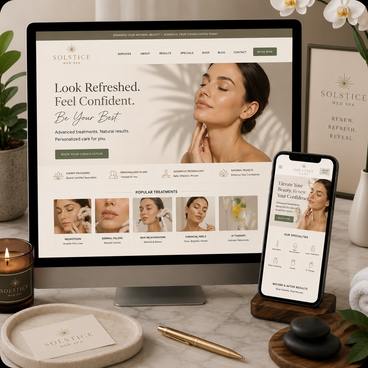 Med Spa Small Business Website Design By Illumination Consulting