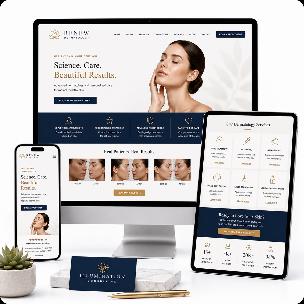 Med Spa Website Design By Illumination Consulting
