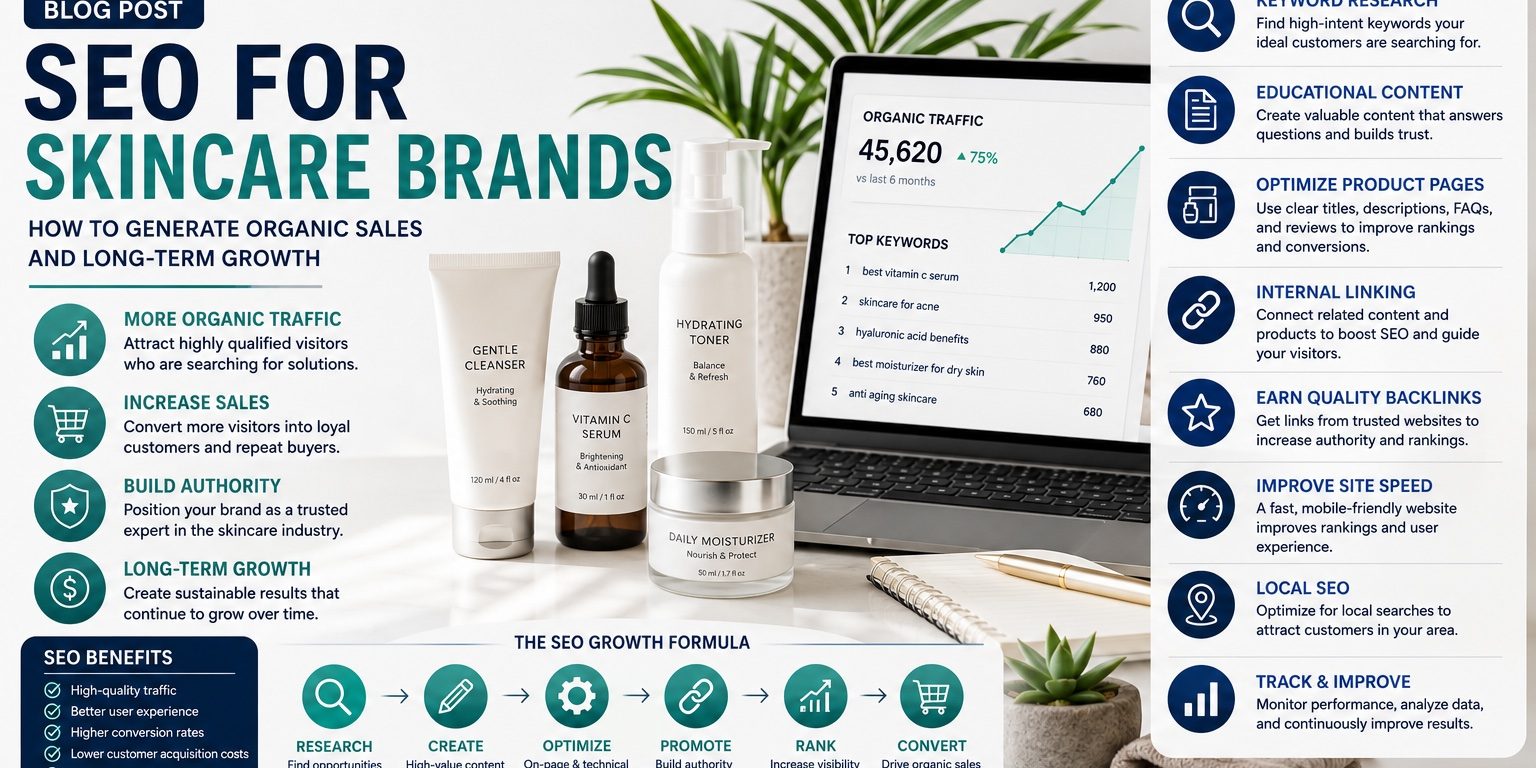 SEO for Skincare Brands: How to Generate Organic Sales