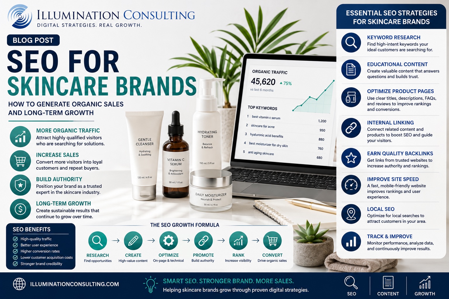 SEO for Skincare Brands: How to Generate Organic Sales