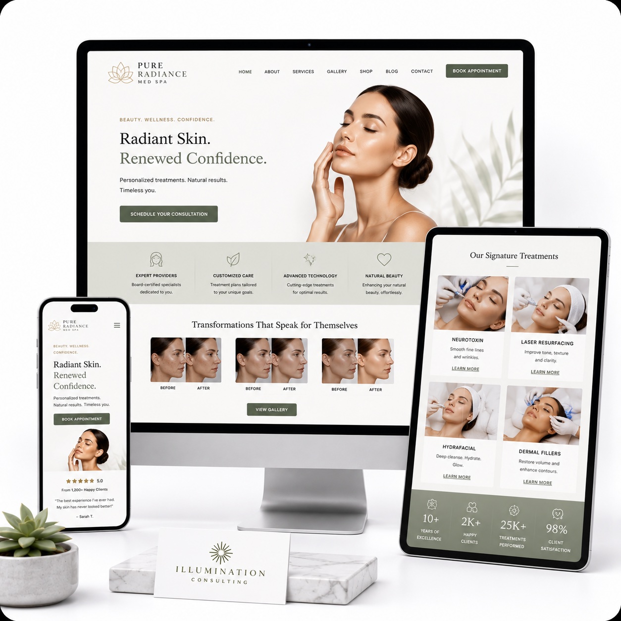 Skin Care Website Design By Illumination Consulting Skin Care Website Design By Illumination Consulting