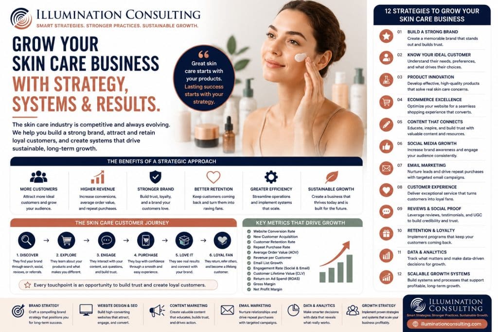 Skincare Business Growth Strategies Infographic 1024x683 Skincare Business Growth Strategies Infographic