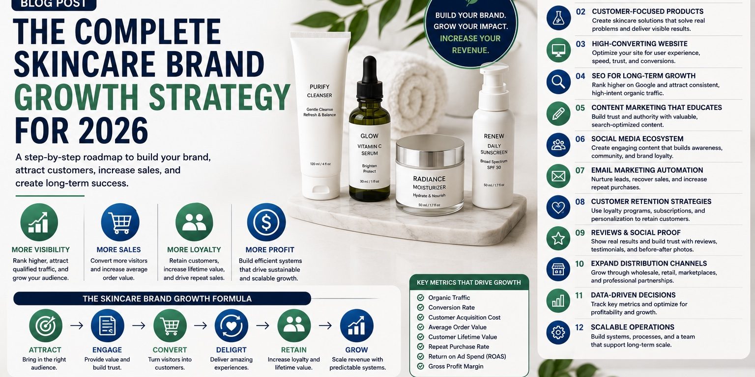 The Complete Skincare Brand Growth Strategy for 2026