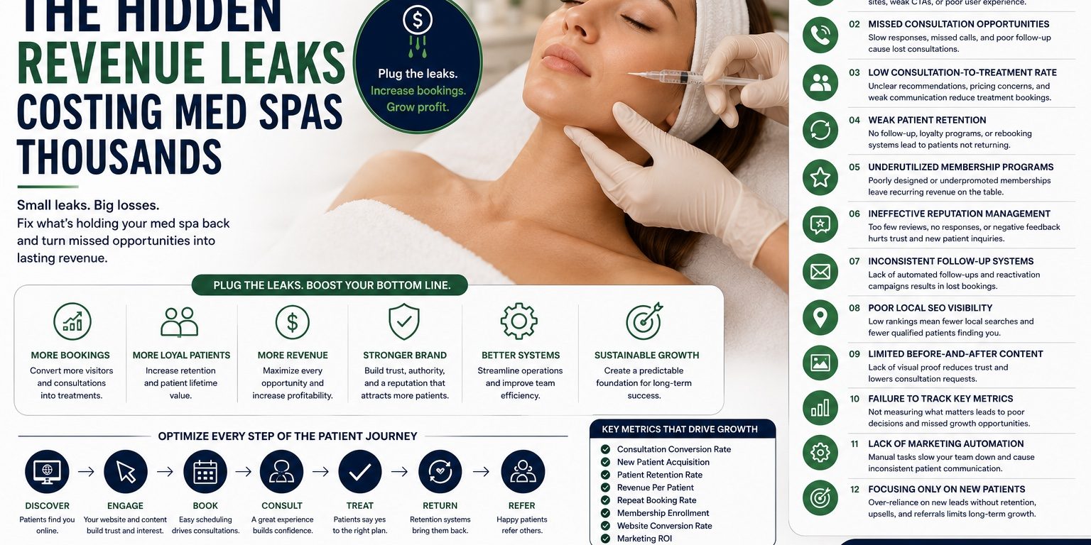 The Hidden Revenue Leaks Costing Med Spas Thousands The Hidden Revenue Leaks Costing Med Spas Thousands