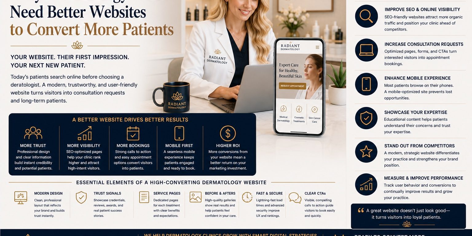 Why Dermatology Clinics Need Better Websites