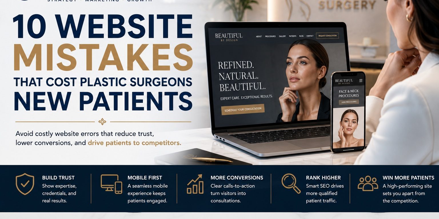 10 Website Mistakes That Cost Plastic Surgeons New Patients