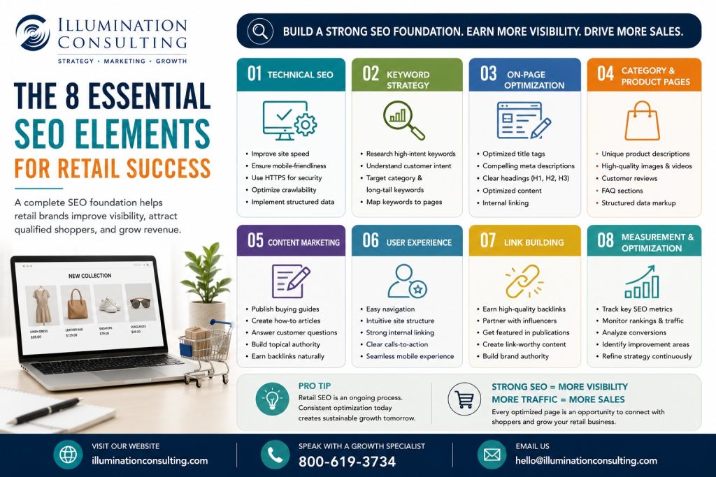 8 Essential SEO Elements For Retail Success 1024x683 8 Essential SEO Elements for Retail Success