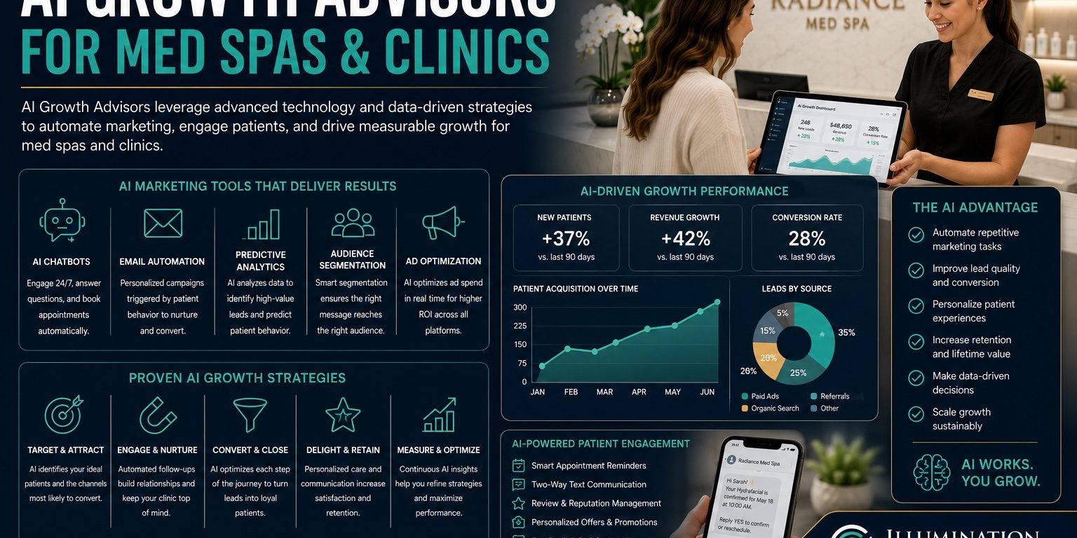 AI Growth Advisors for Med Spas and Clinics AI Growth Advisors for Med Spas and Clinics