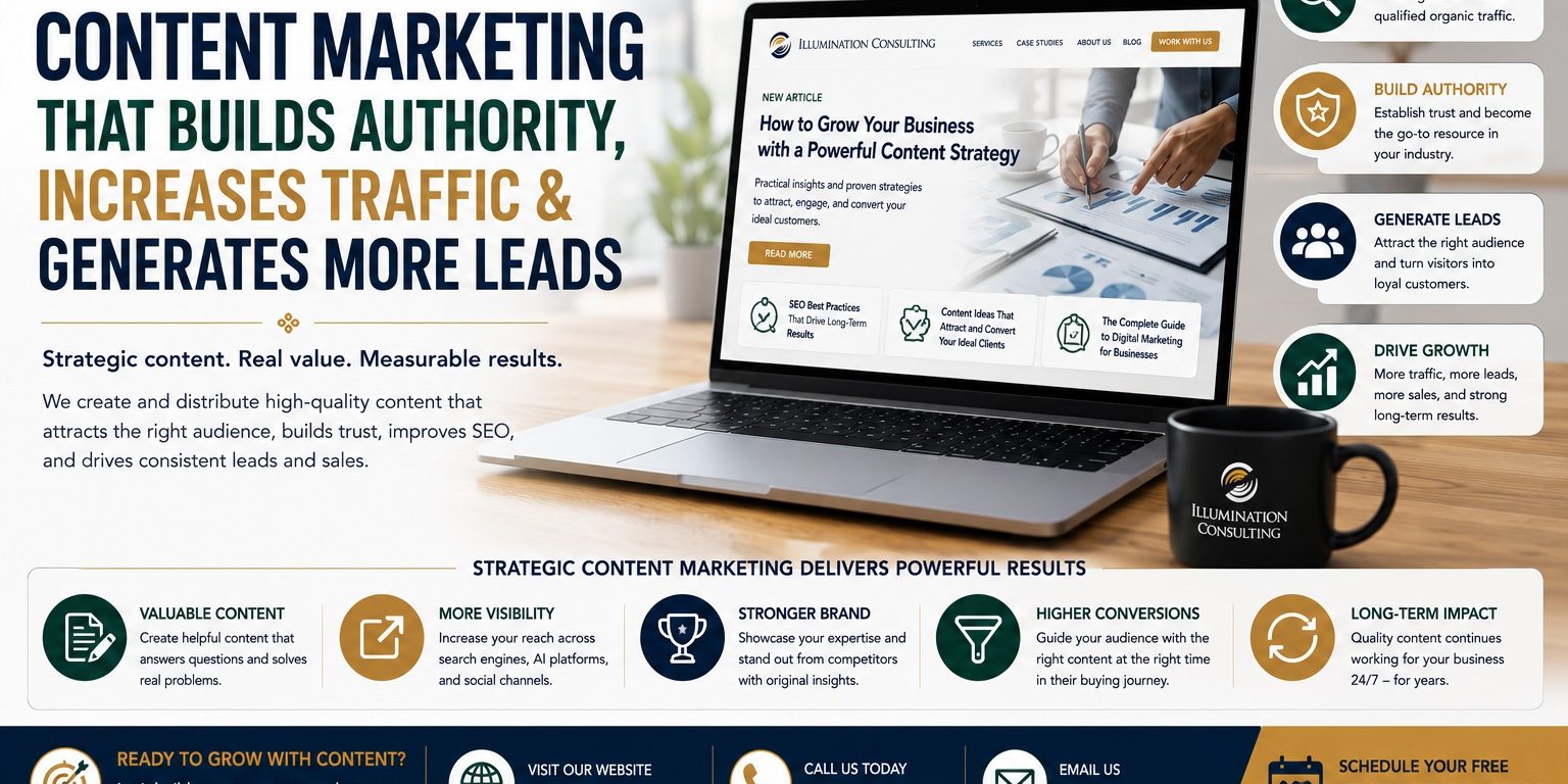 Content Marketing for Businesses Increase Leads and Website Traffic