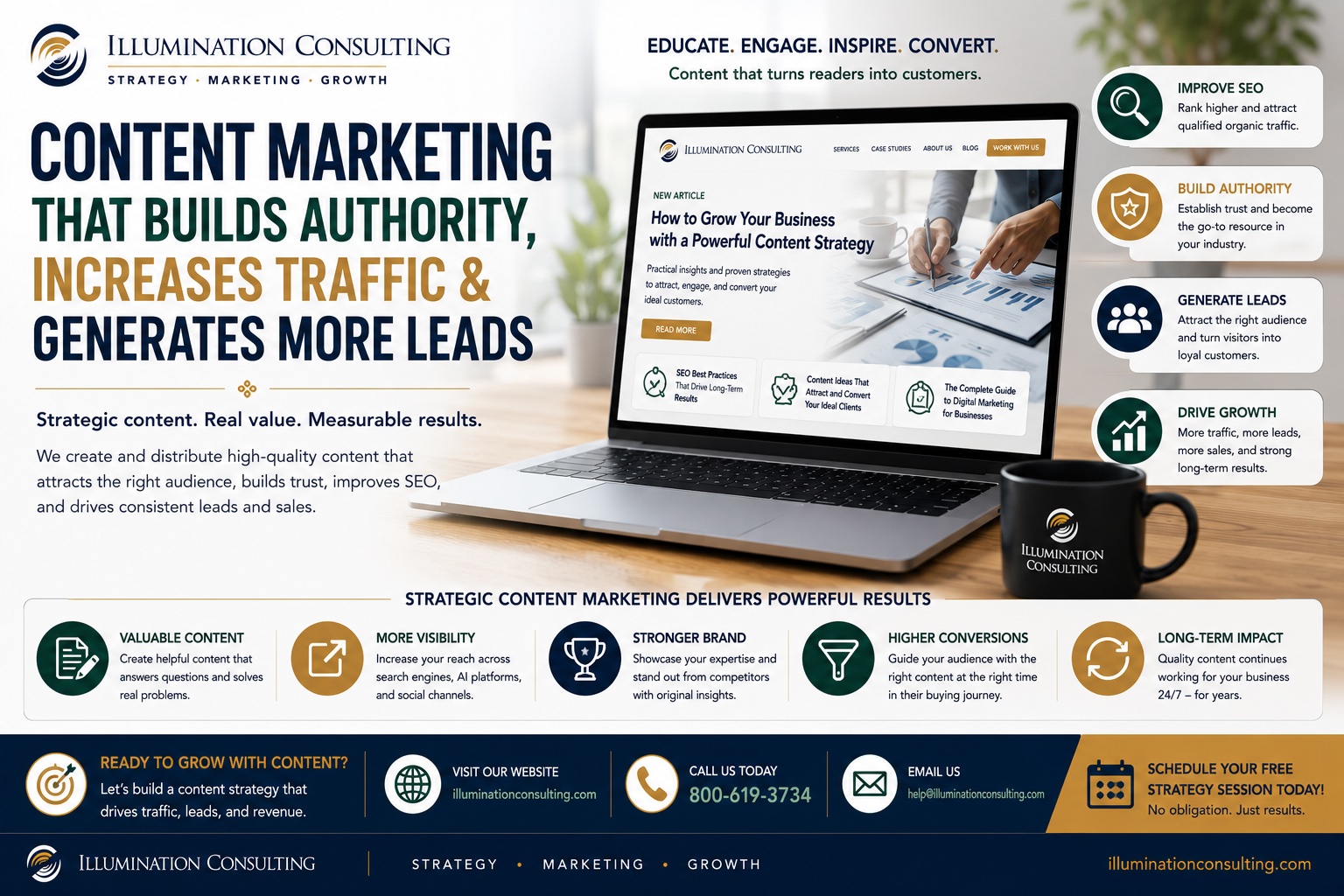 Content Marketing for Businesses Increase Leads and Website Traffic