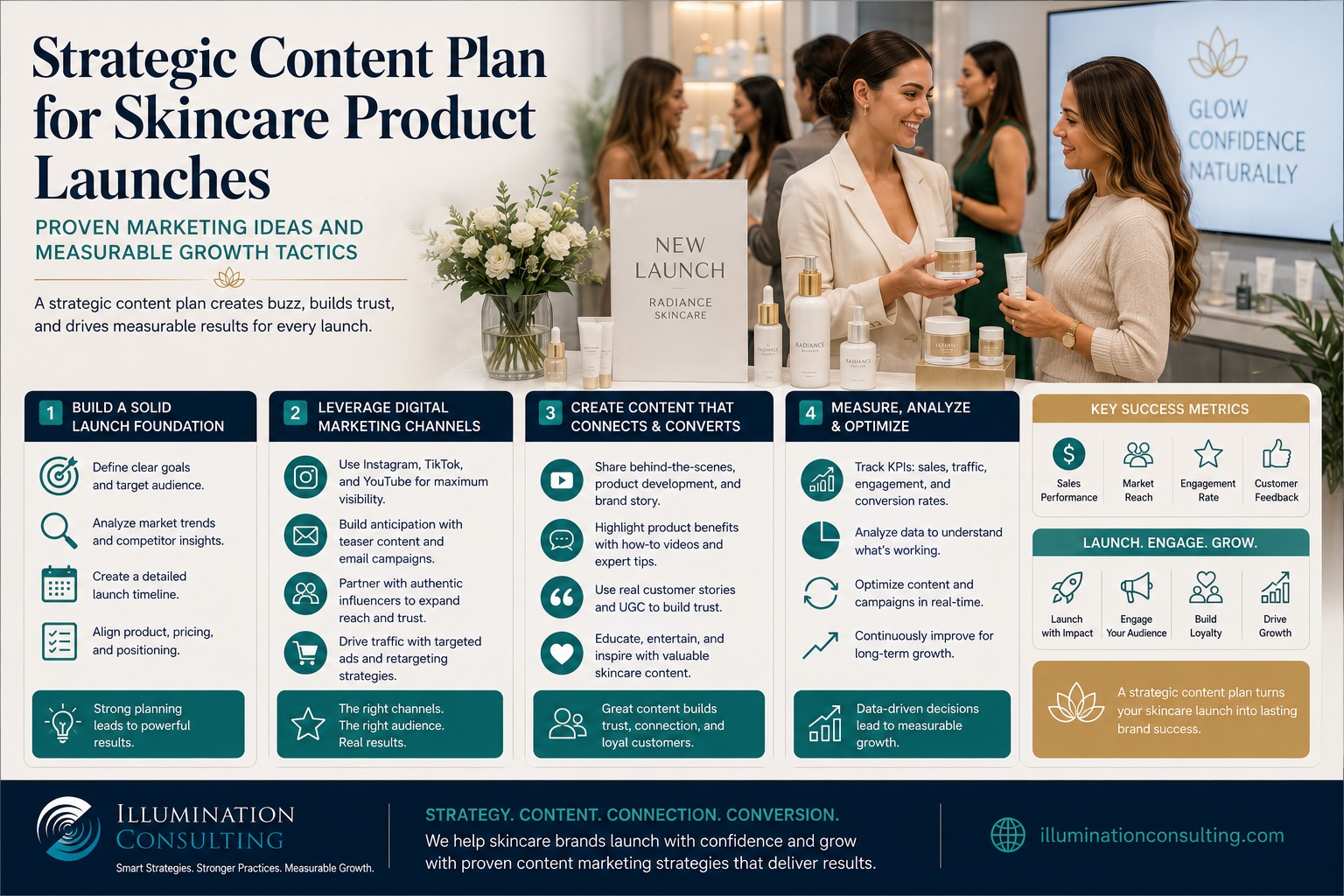 Content Plan for Skincare Product Launches
