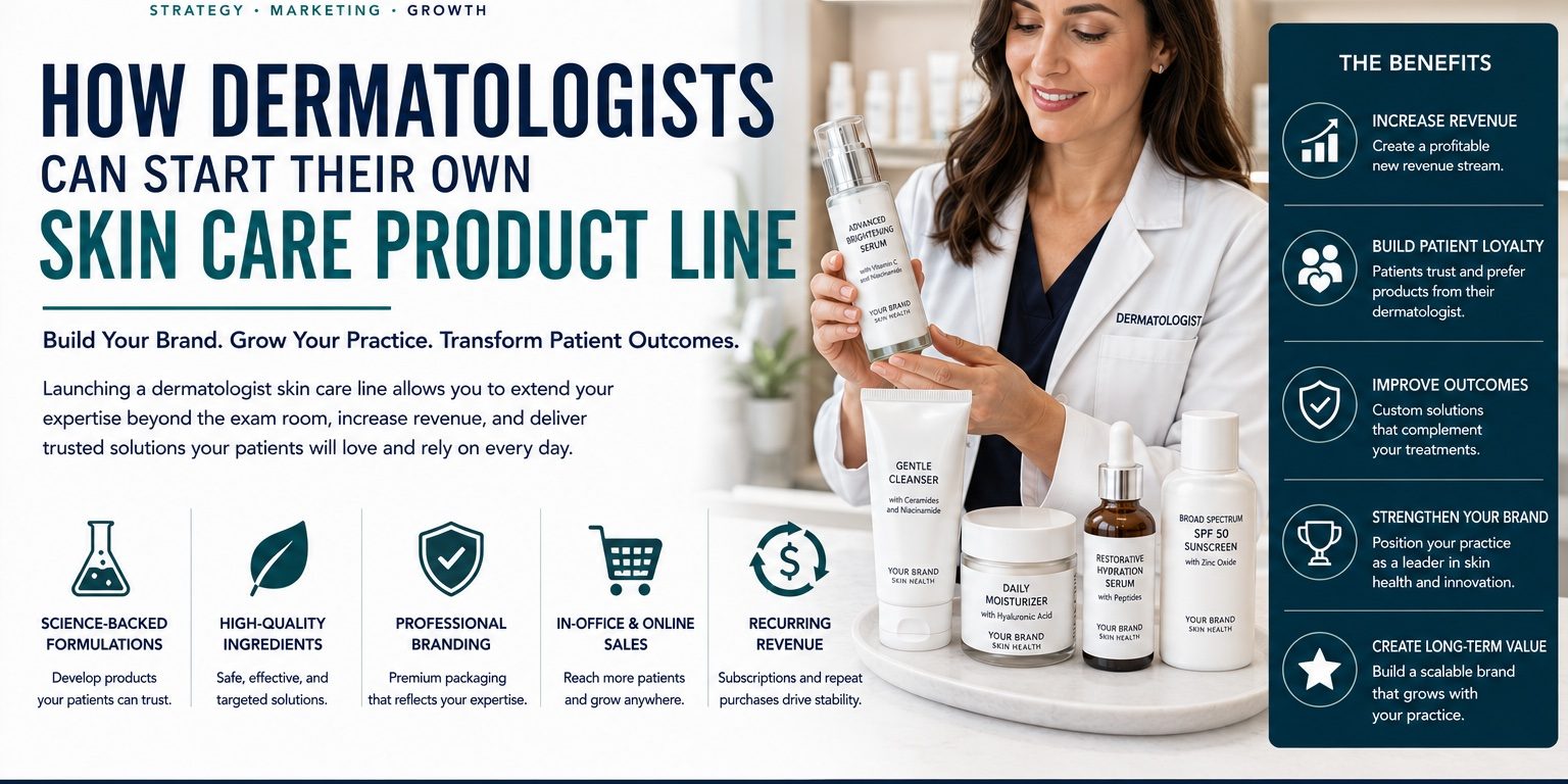 How Dermatologists Can Start Their Own Skin Care Product Line