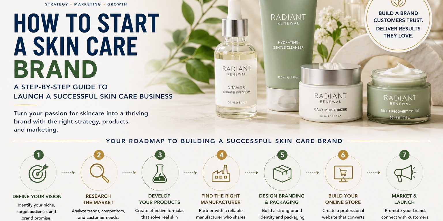 How to Start a Skin Care Brand The Complete Guide How to Start a Skin Care Brand The Complete Guide