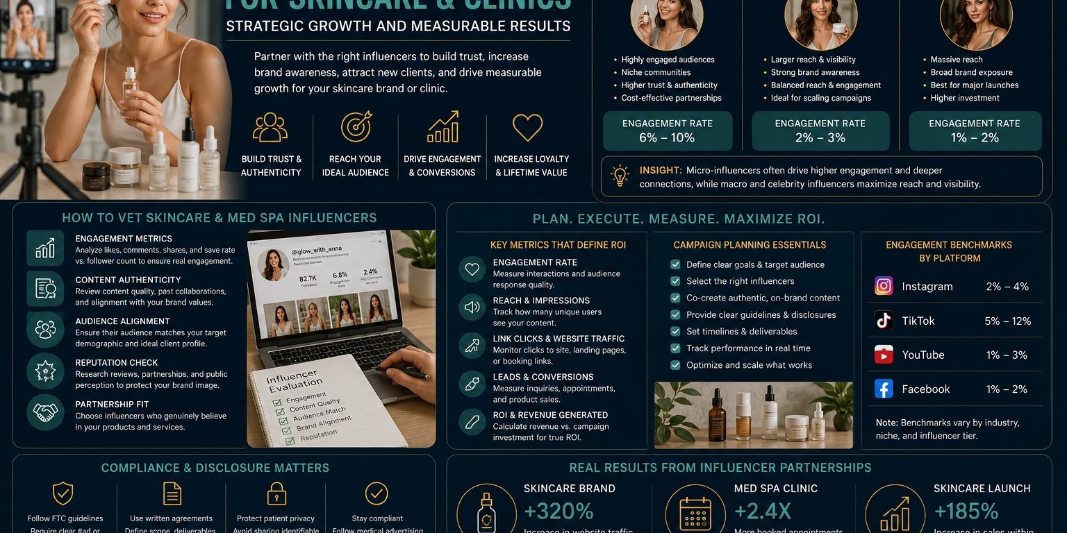 Influencer Marketing for Skincare and Clinics