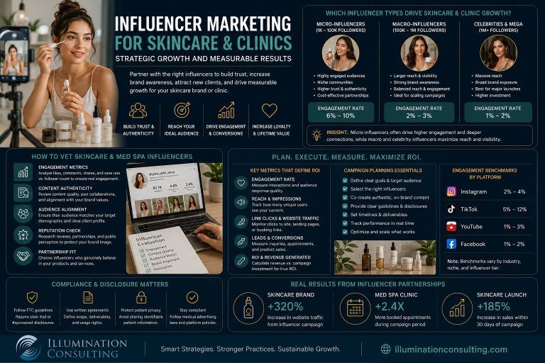 Influencer Marketing for Skincare and Clinics