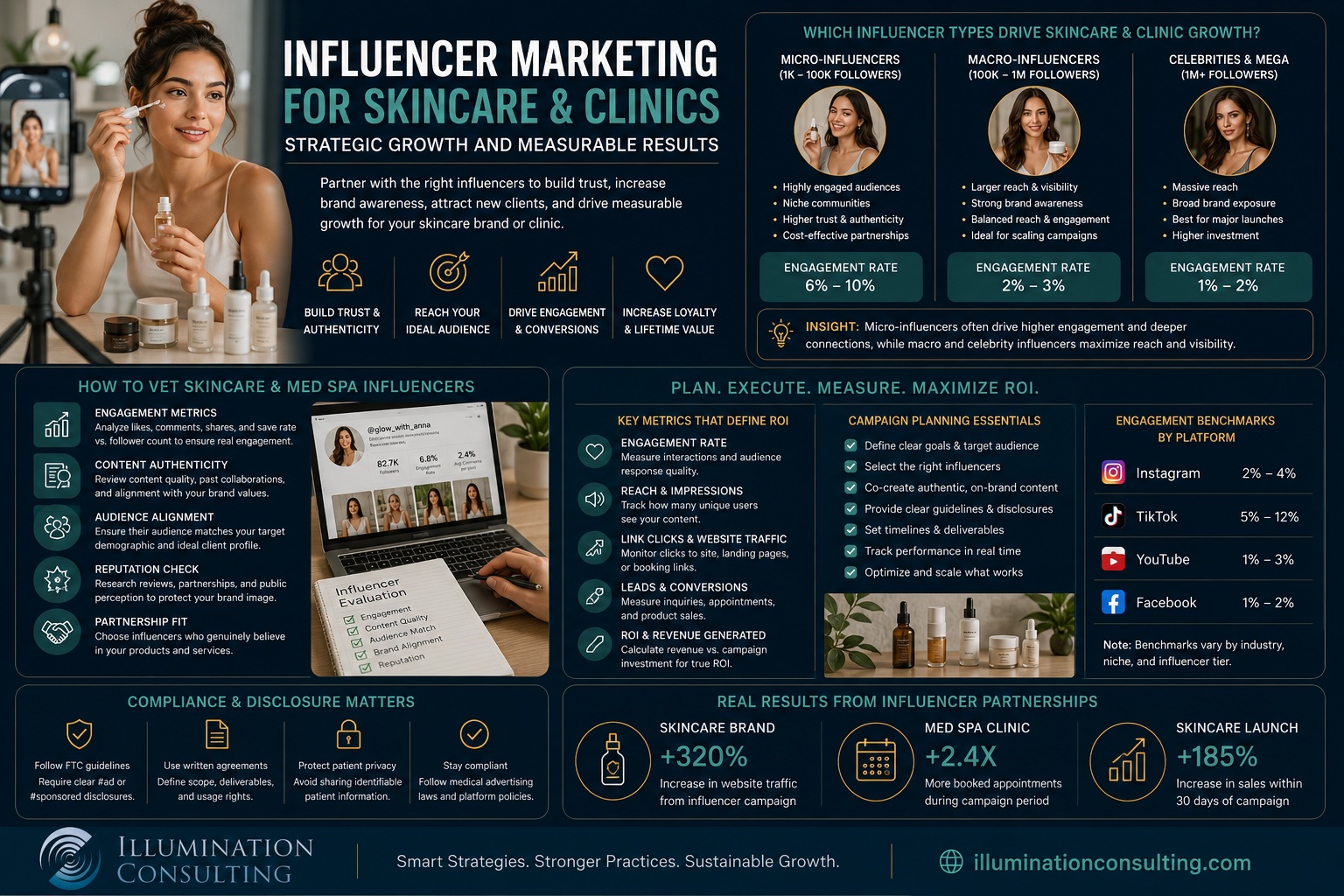 Influencer Marketing for Skincare and Clinics