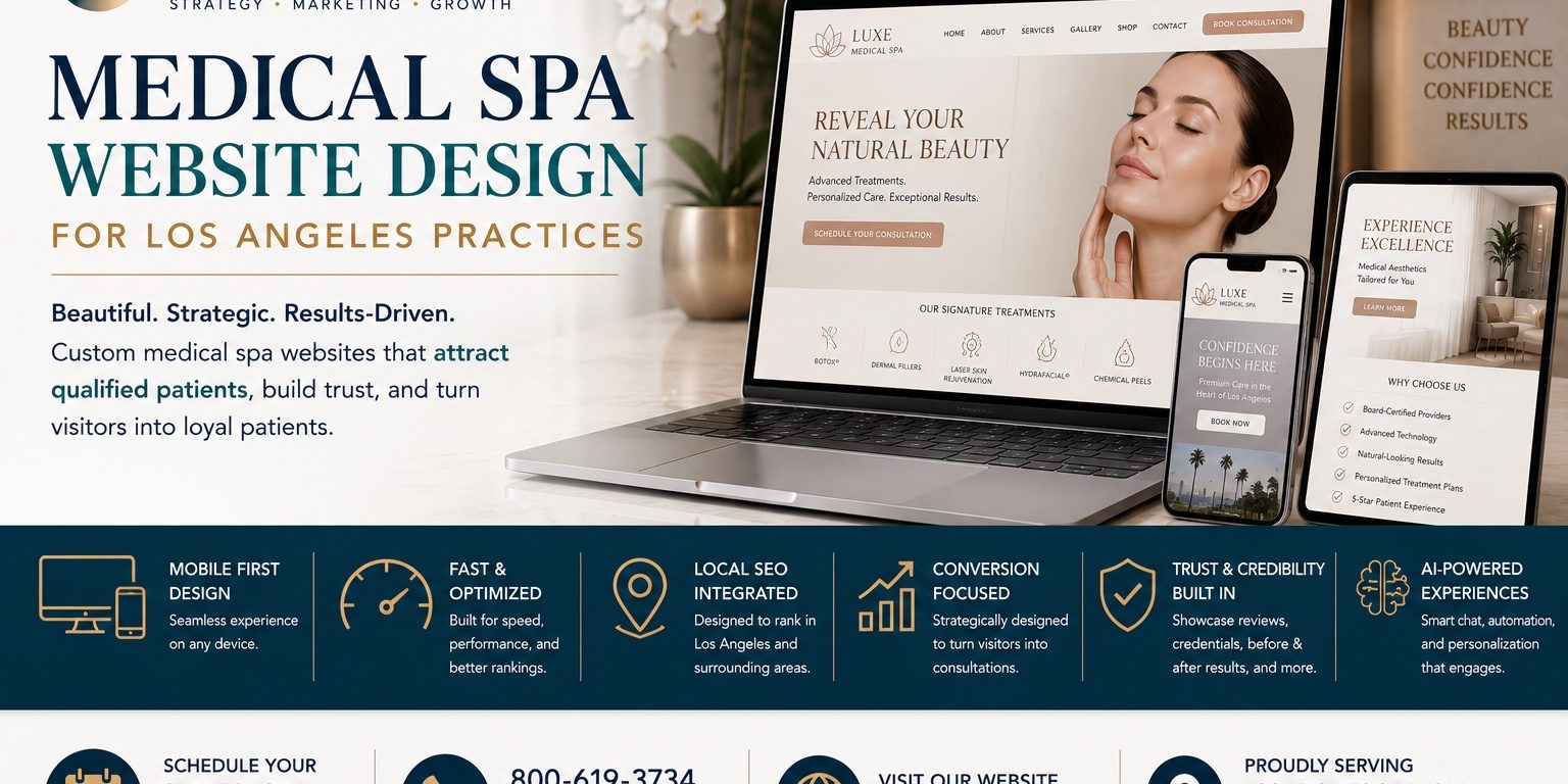 Medical Spa Website Design for Los Angeles Practices