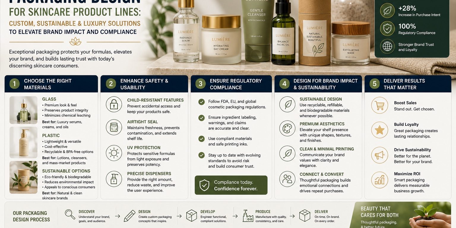 Packaging Design for Skincare Product Lines