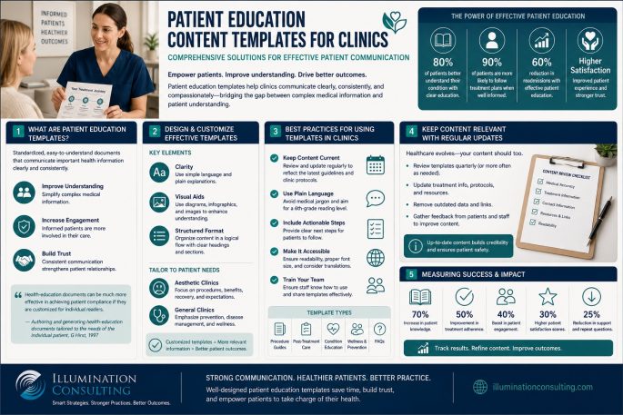 Patient Education Content Templates for Clinics