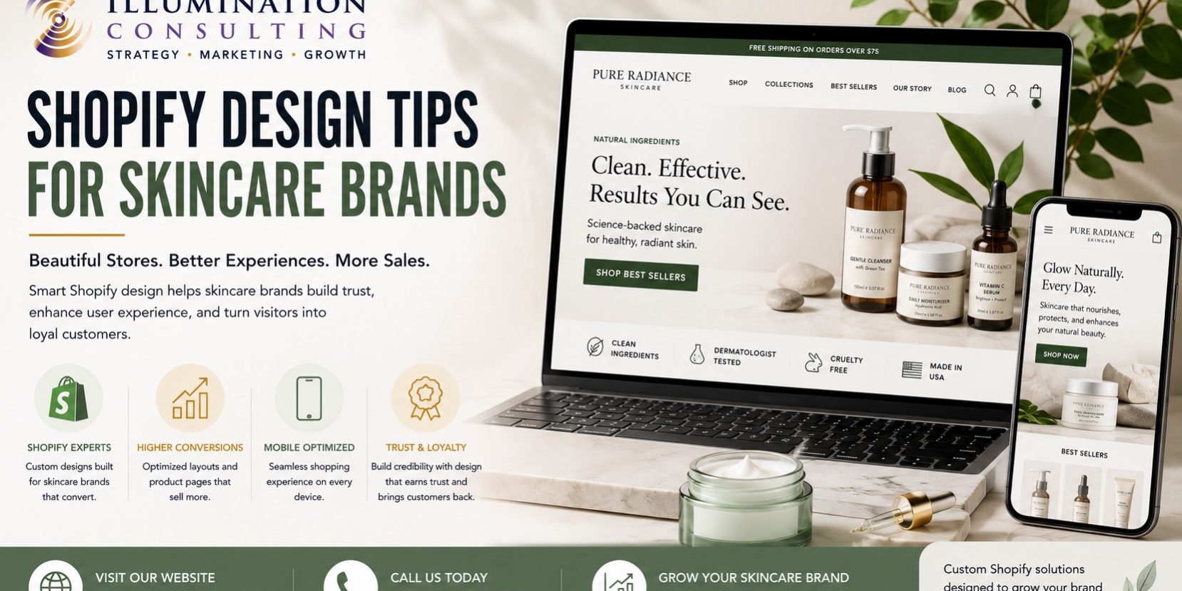 Shopify Website Design Tips for Skincare Brands That Want More Sales
