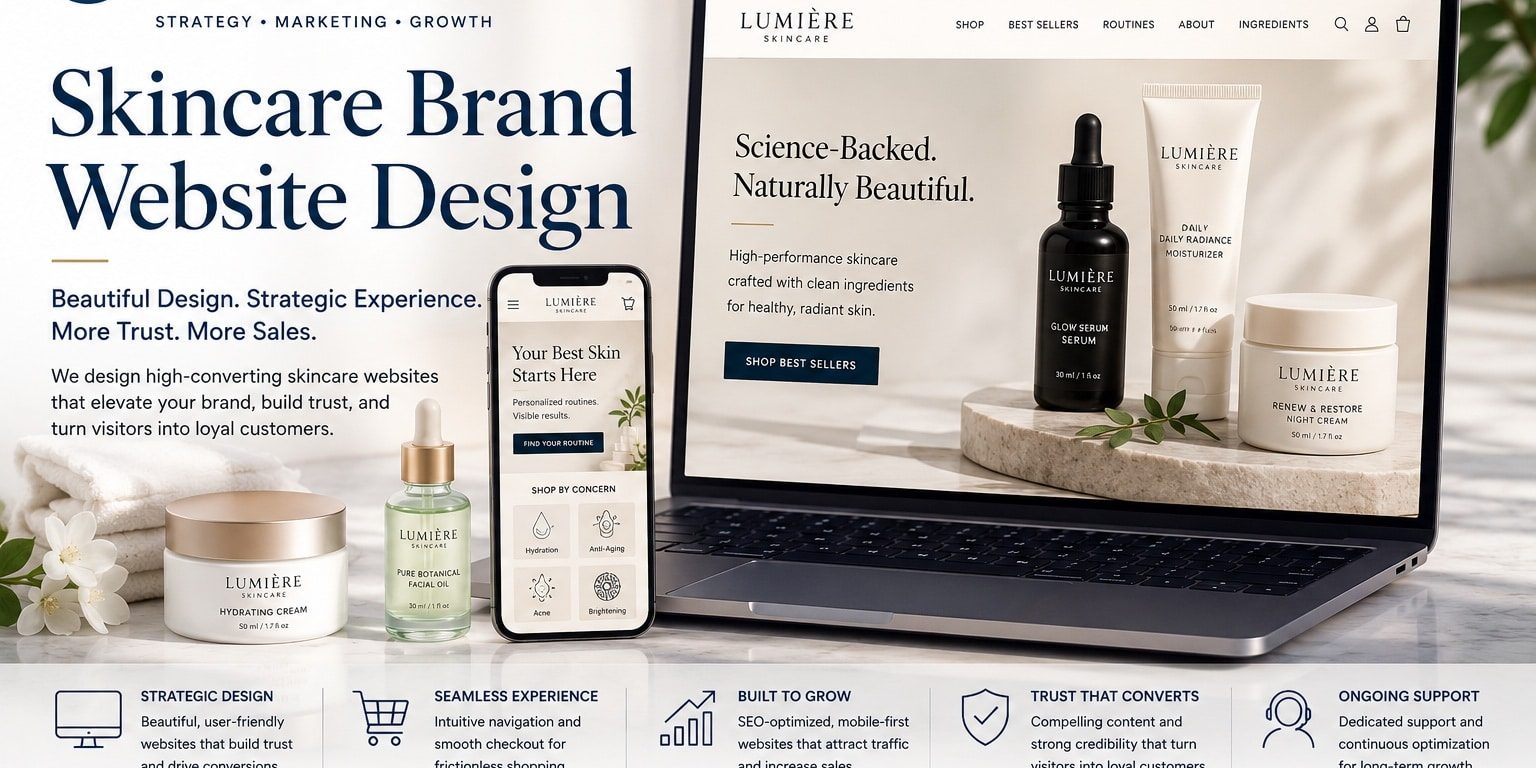 Skincare Brand Website Design The Complete Guide