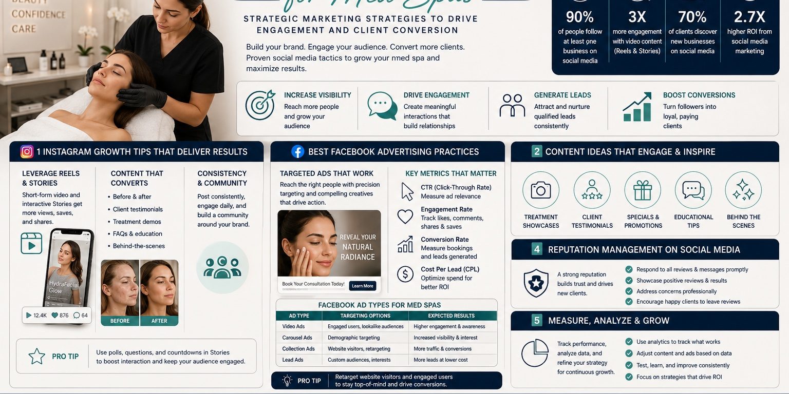 Social Media Growth Tactics for Med Spas