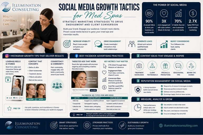 Social Media Growth Tactics for Med Spas