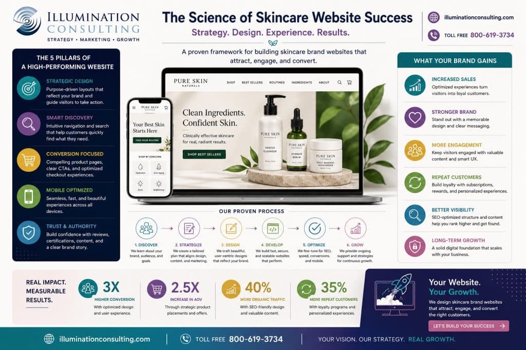 The Science of Skincare Website Success