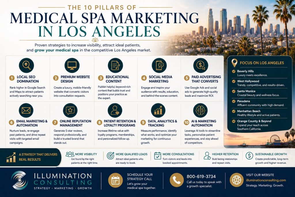 Top 10 Pillars of Medical Spa Marketing in Los Angeles