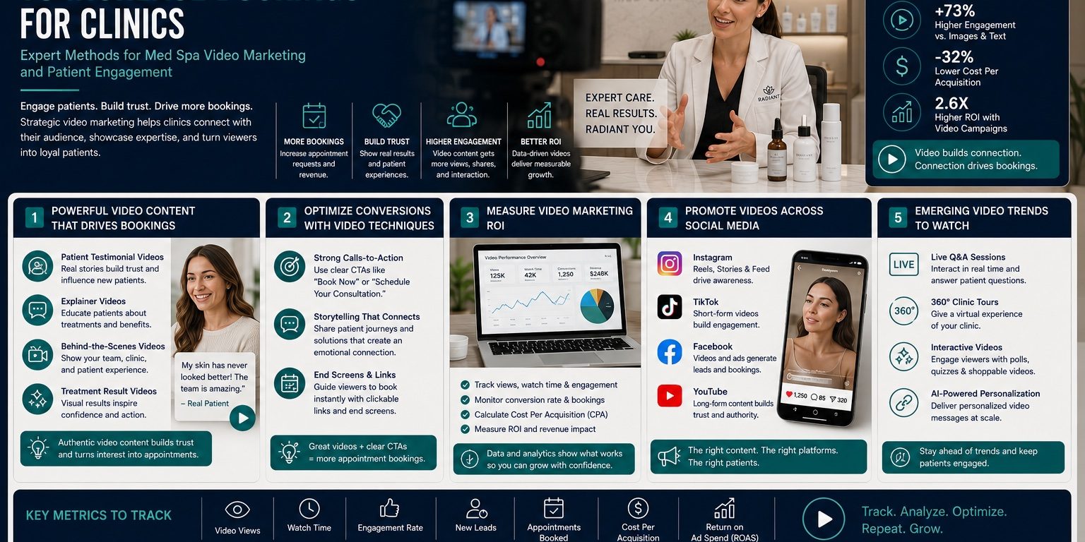 Video Strategies to Increase Bookings for Clinics