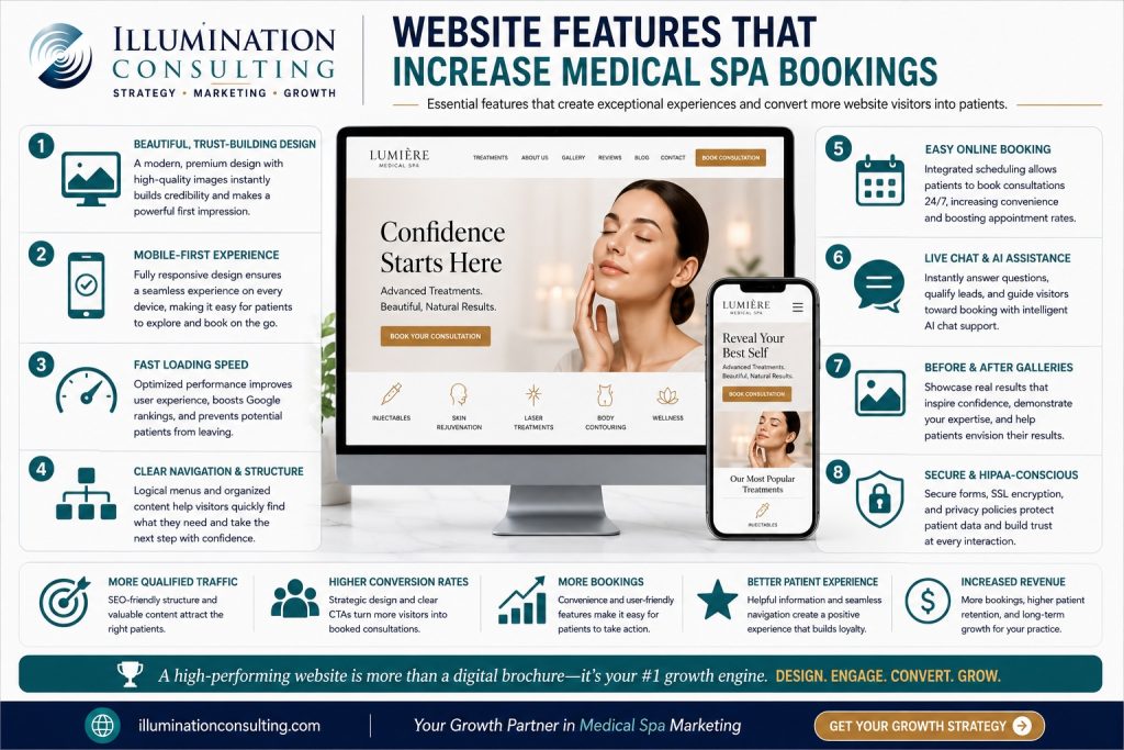 Website Features That Increase Medical Spa Bookings 1024x683 Website Features that Increase Medical Spa Bookings