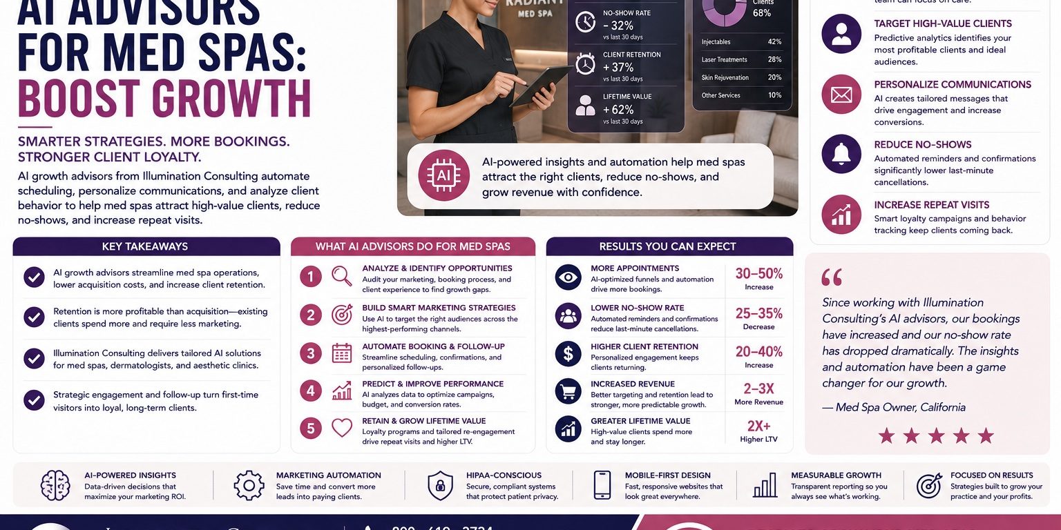 AI Advisors for Med Spas Boost Effectiveness AI Advisors for Med Spas Boost Effectiveness